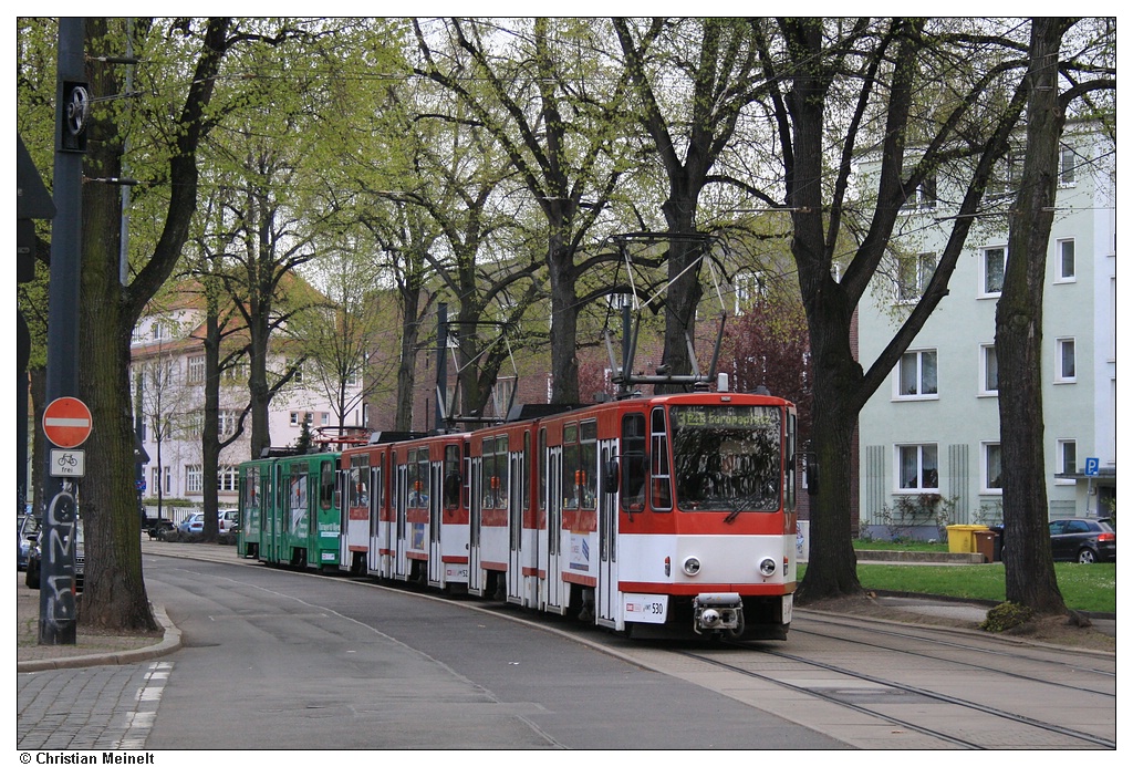 Эрфурт, Tatra KT4D № 530; Эрфурт — Тройники Tatra KT4D+KT4D+KT4D