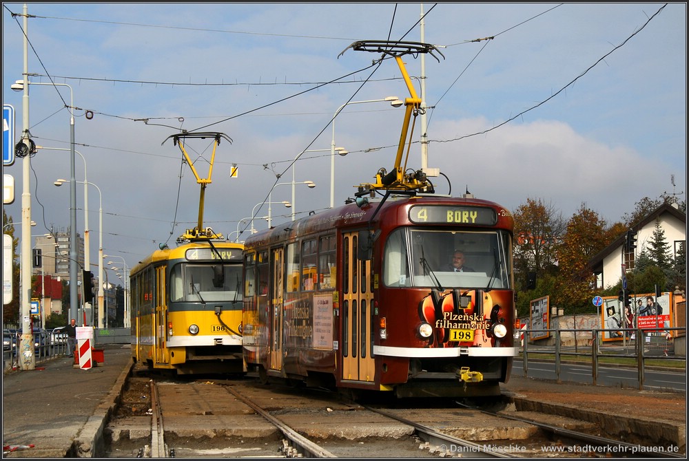 Пльзень, Tatra T3R.PV № 198