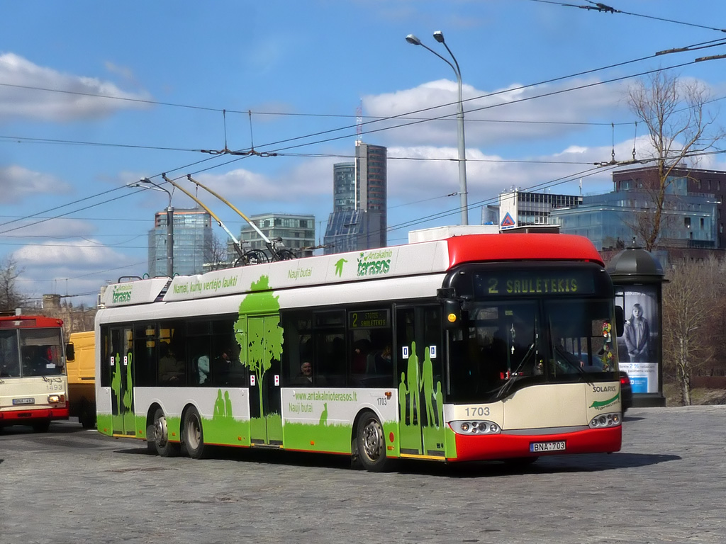 Vilnius, Solaris Trollino II 15 AC Nr. 1703