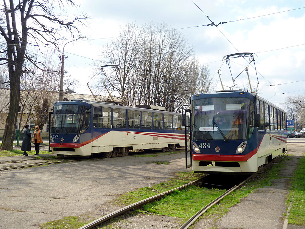 Кривой Рог — Покатушки на трамвае К1 № 484 16 апреля 2011 года