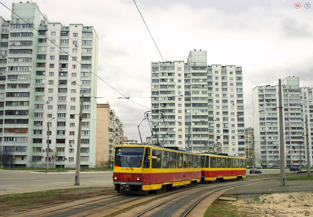 Киев, Tatra T6B5SU № 026