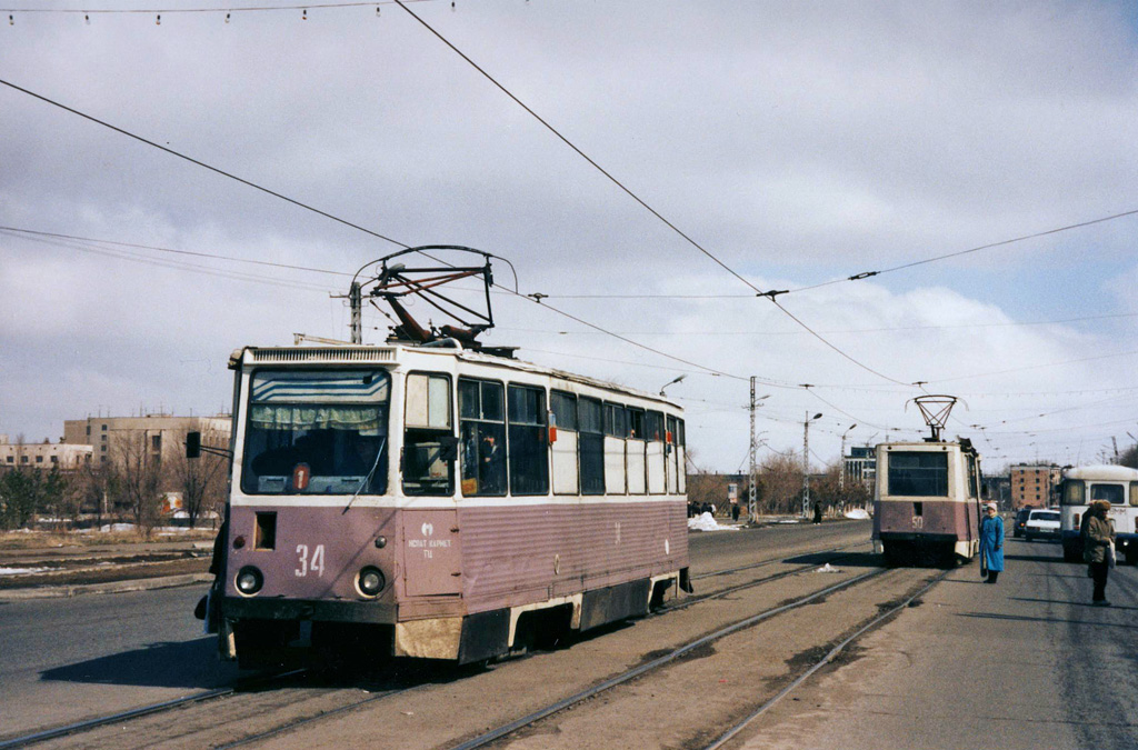 Temirtau, 71-605 (KTM-5M3) Nr. 34; Temirtau — Old photos