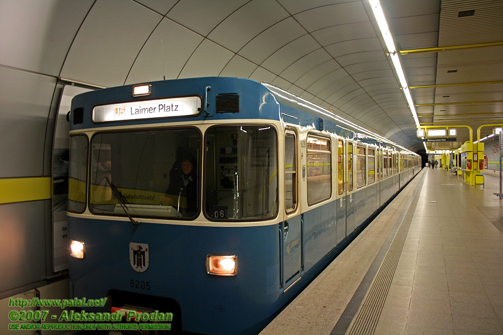 Мюнхен, WMD A2.3 № 6205; Мюнхен — U-Bahn — Линии U4/U5