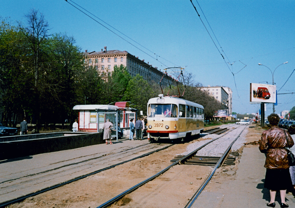 Москва, Tatra T3Т № 3972; Москва — Строительство и ремонты Москва, Tatra T3Т № 3972; Москва — Строительство и ремонты