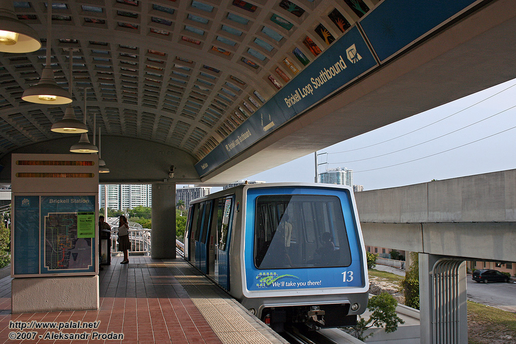 Майами, FL, Adtranz C-100 № 13; Майами, FL — Metromover