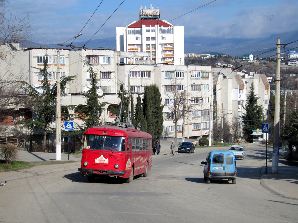 Крымский троллейбус, Škoda 9TrH27 № 7706