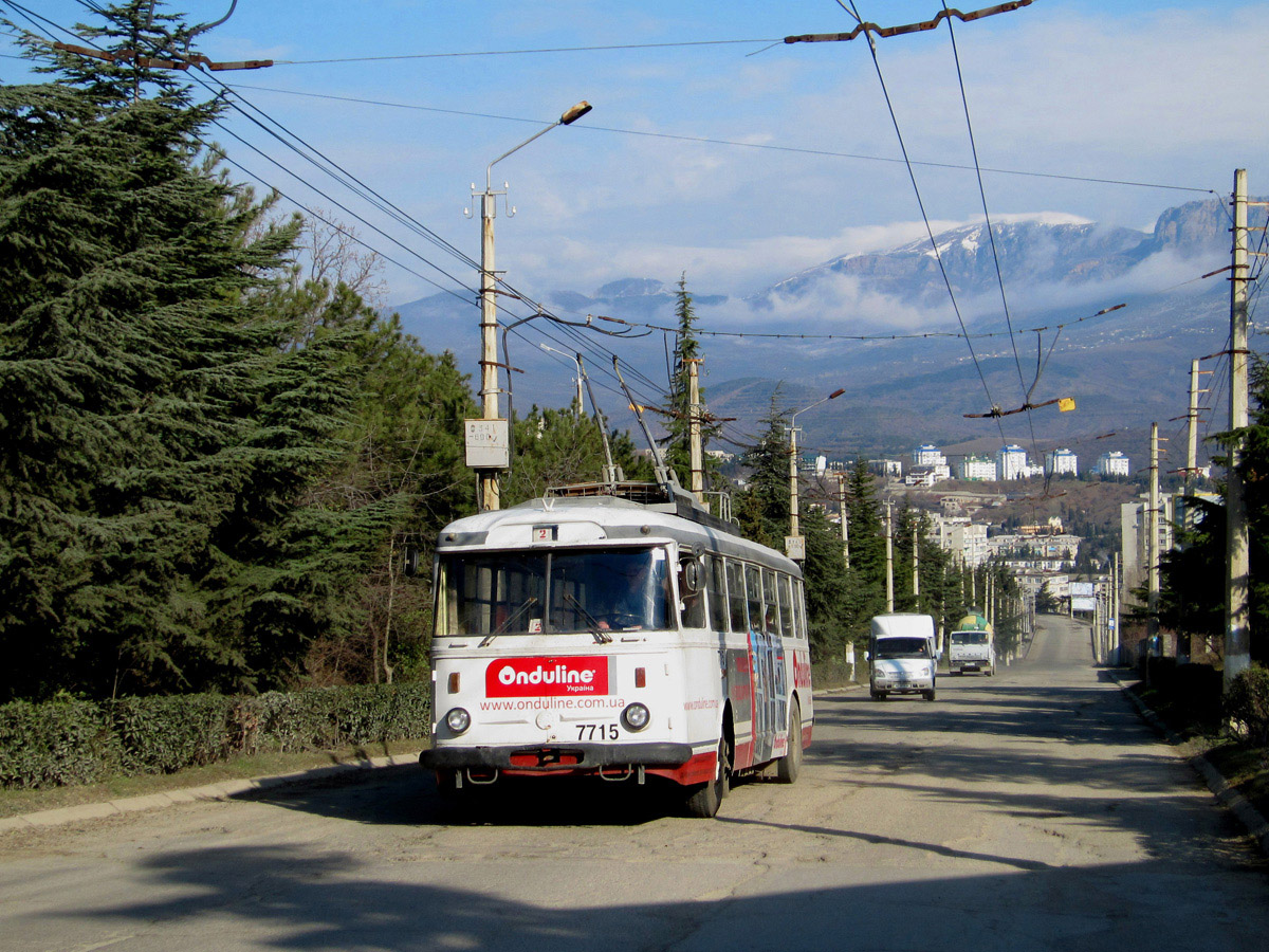 Крымский троллейбус, Škoda 9TrH27 № 7715