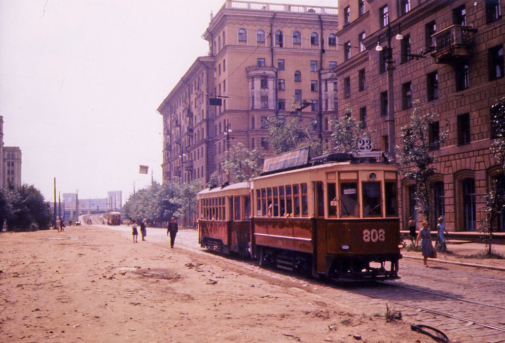 Москва, БФ № 808; Москва — Исторические фотографии — Трамвай и Троллейбус (1946-1991)