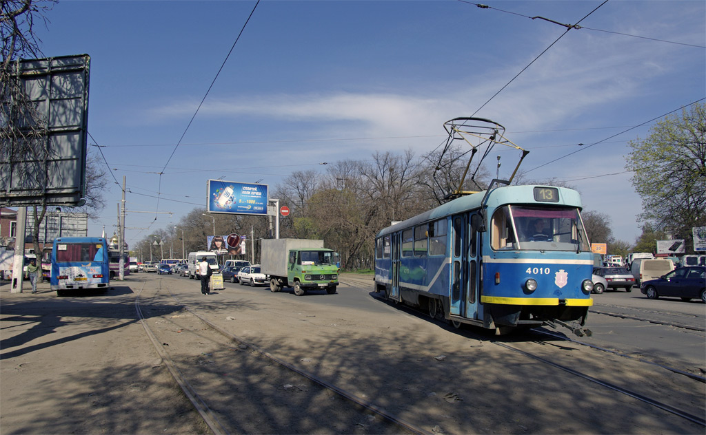 Одесса, Tatra T3R.P № 4010; Одесса — Трамвайные линии: Вокзал → Люстдорф → Рыбный порт