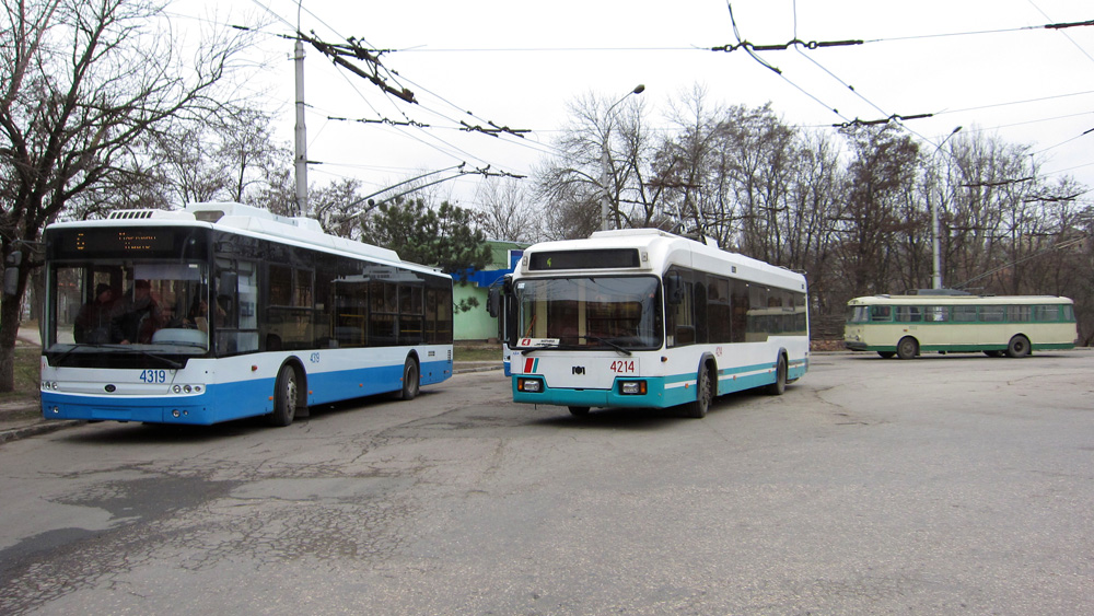 Крымский троллейбус, Богдан Т70110 № 4319; Крымский троллейбус, БКМ 32102 № 4214