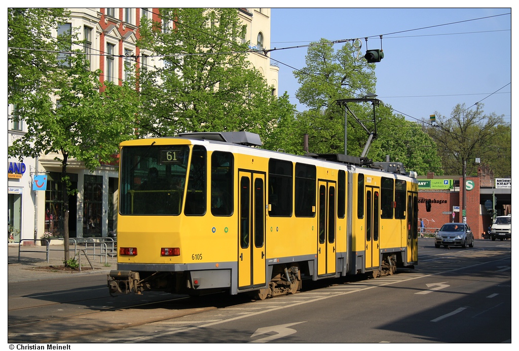 Берлин, Tatra KT4DM № 6105