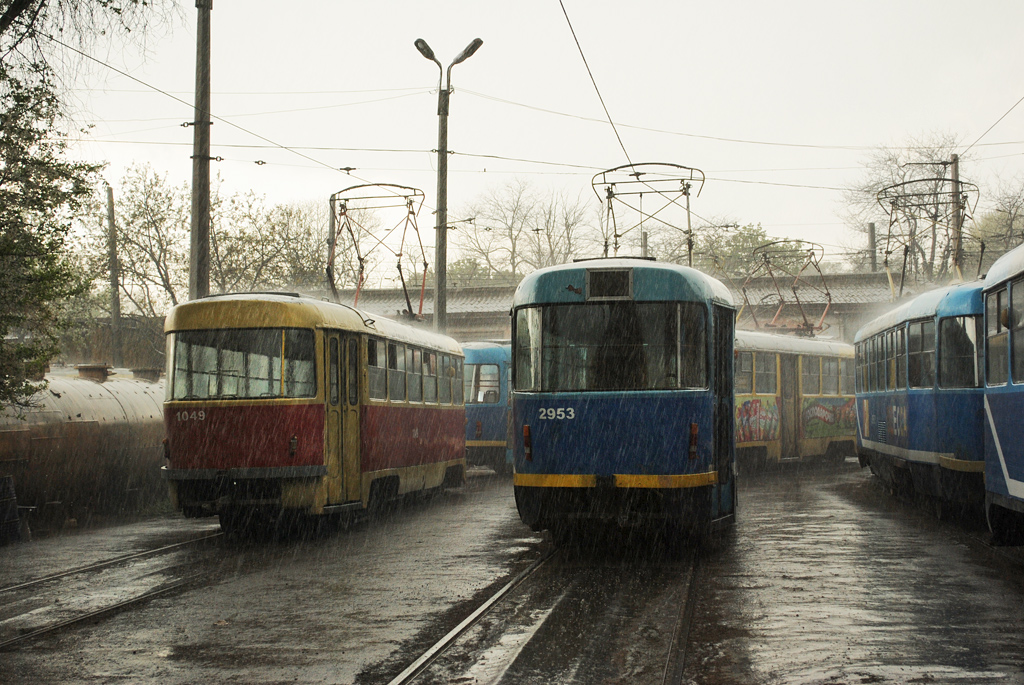 Одесса, Tatra T3SU (двухдверная) № 1049; Одесса, Tatra T3R.P № 2953
