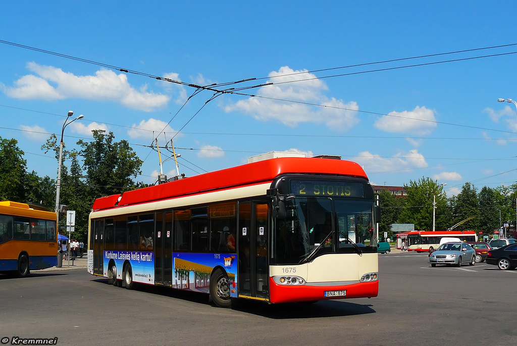 Vilnius, Solaris Trollino II 15 AC č. 1675
