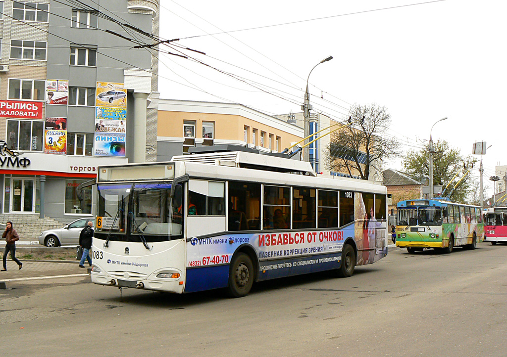 Брянск, ВЗТМ-5290.02 № 1083; Брянск, ЗиУ-682Г-016 (012) № 1086