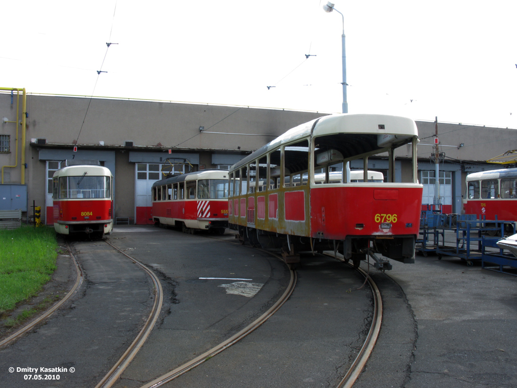 Прага, Tatra T3 № 6796; Прага, Tatra T3M № 8084