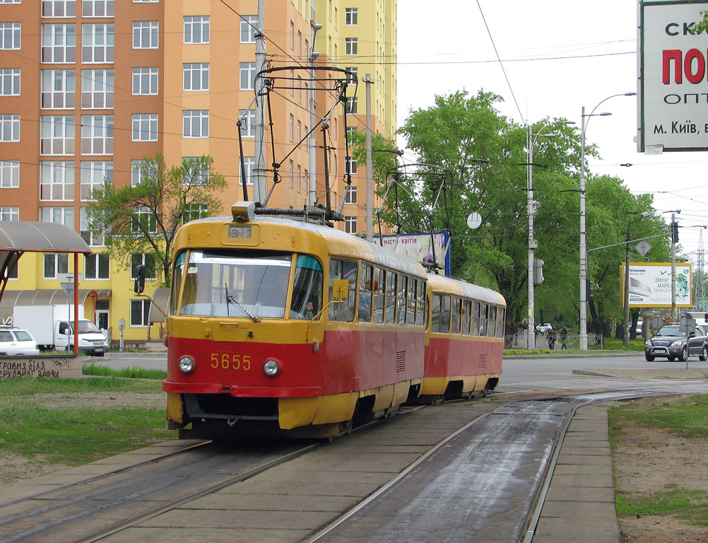 Киев, Tatra T3SU № 5655
