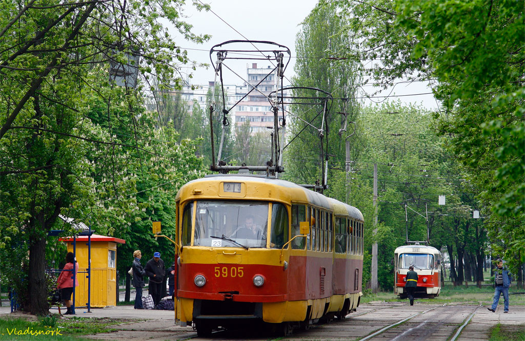 Киев, Tatra T3SU (двухдверная) № 5905