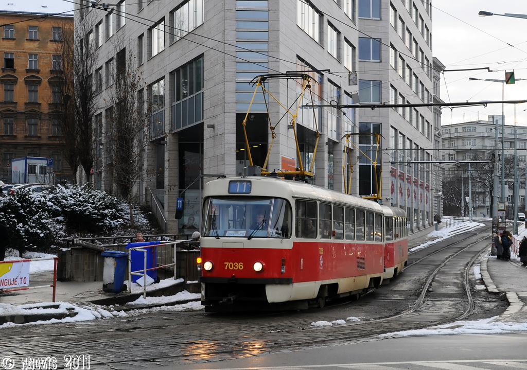 Прага, Tatra T3SUCS № 7036
