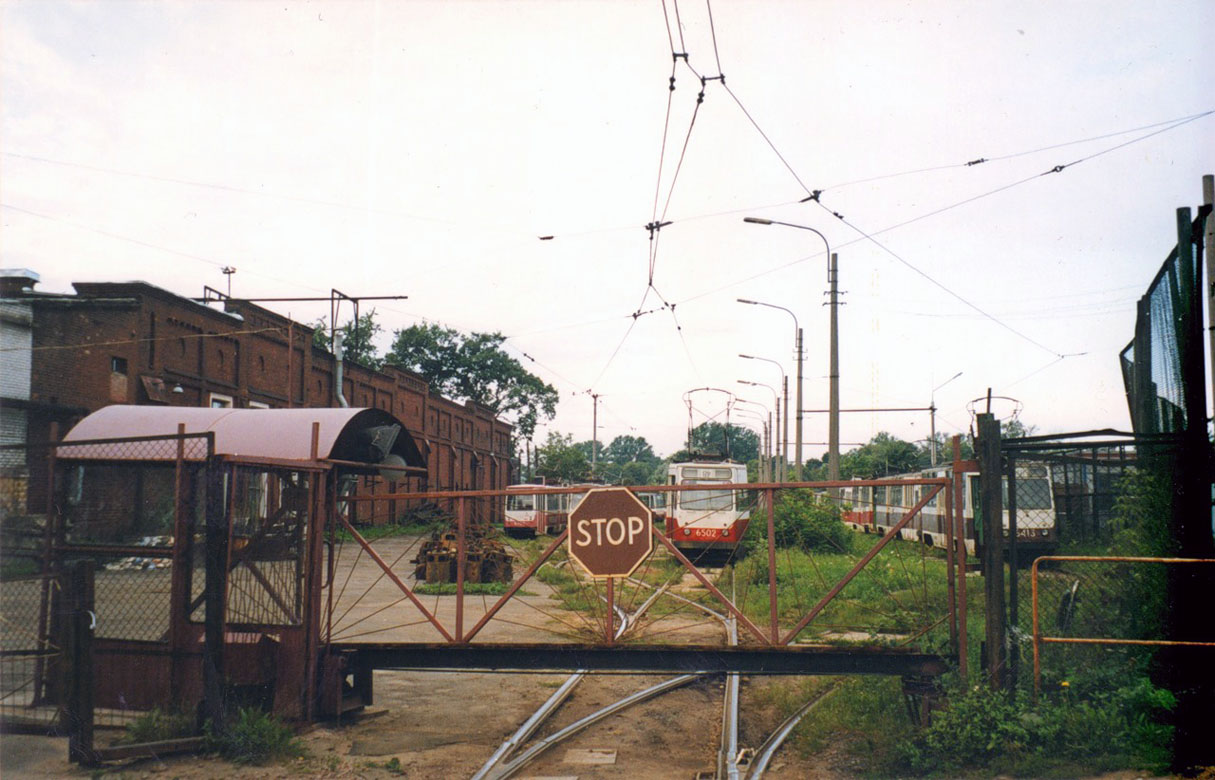 Санкт-Петербург, ЛМ-68М № 6502; Санкт-Петербург, ЛМ-68М № 6413; Санкт-Петербург — Трамвайный парк № 6 Санкт-Петербург, ЛМ-68М № 6502; Санкт-Петербург, ЛМ-68М № 6413; Санкт-Петербург — Трамвайный парк № 6
