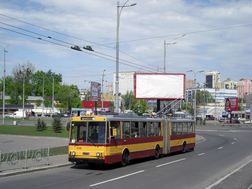 Киев, Škoda 15Tr03/6 № 486; Киев — Покатушки 09.05.2011 на троллейбусе Škoda 15Tr