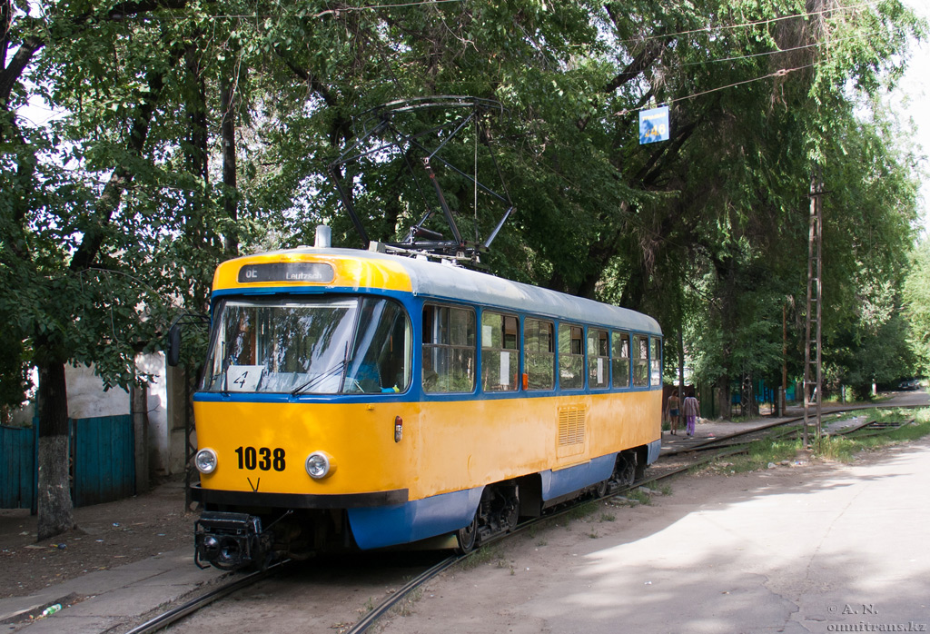 Алматы, Tatra T4D № 1038