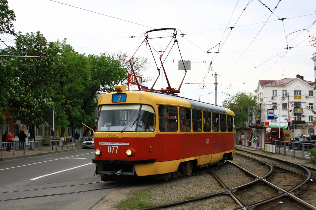 Краснодар, Tatra T3SU № 077