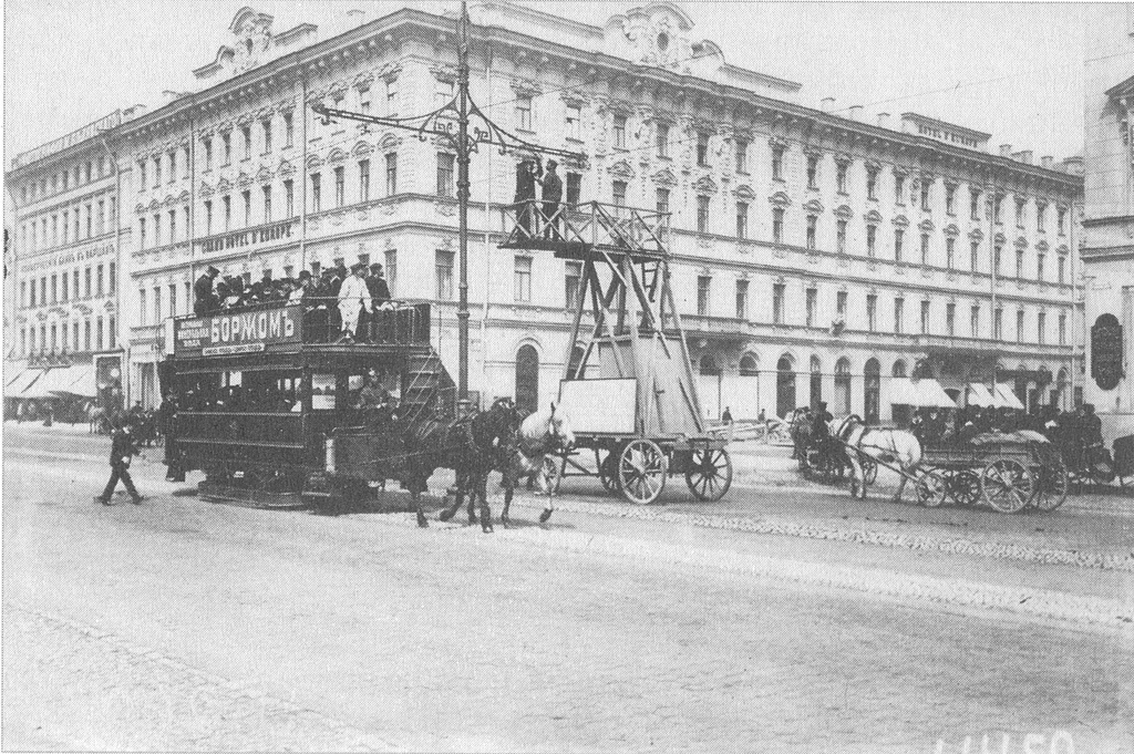 Санкт-Петербург — Исторические фотографии вагонов конного трамвая