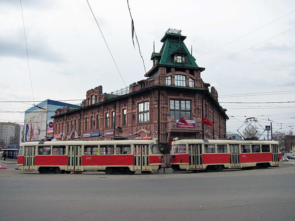 Нижний Новгород, Tatra T3SU № 2615; Нижний Новгород, Tatra T3SU № 2614; Нижний Новгород — Достопримечательности города