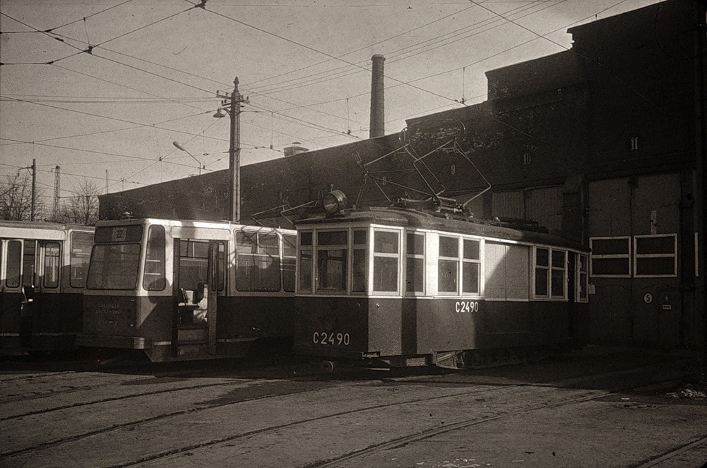 Санкт-Петербург, МС-4 № С-2490; Санкт-Петербург — Исторические фотографии трамвайных вагонов