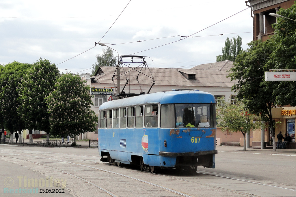 Каменское, Tatra T3SU № 687