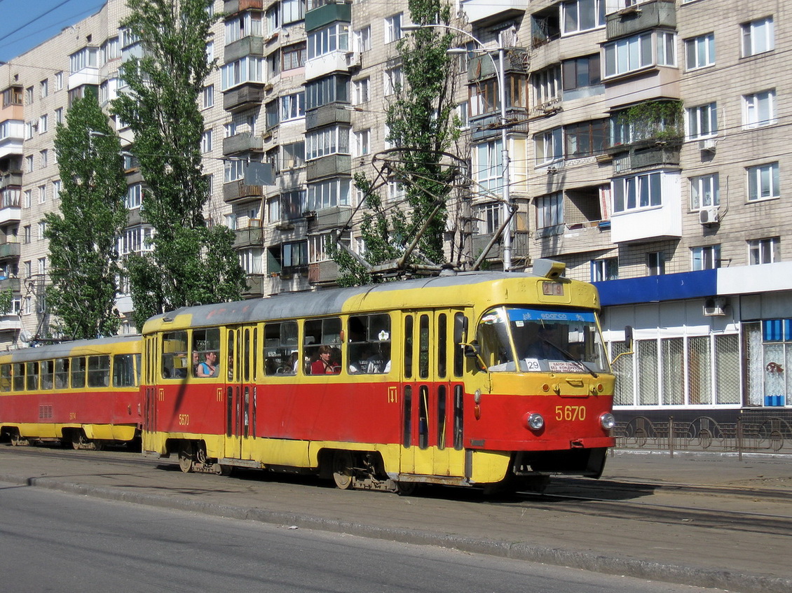 Киев, Tatra T3SU № 5670