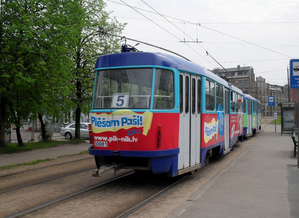 Рига, Tatra T3A № 30081