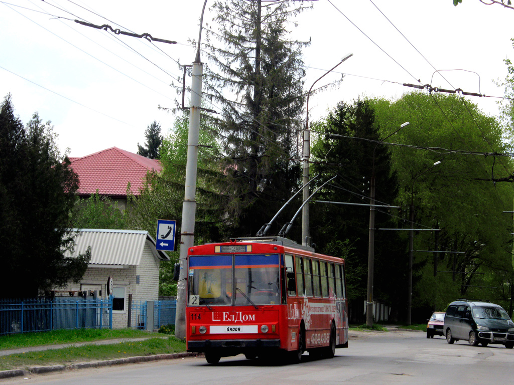 Тернополь, Škoda 14Tr89/6 № 114