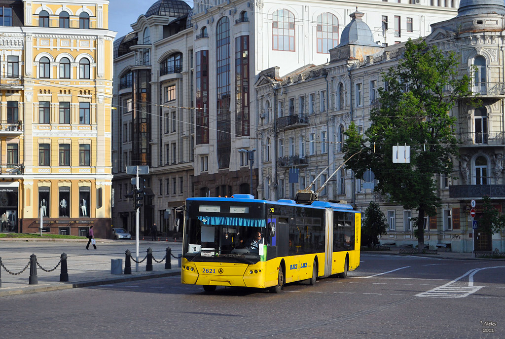 Киев, ЛАЗ E301D1 № 2621