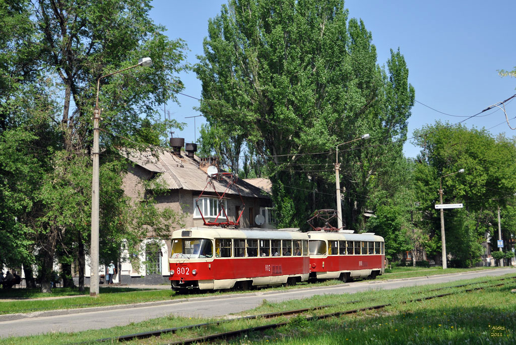 Запорожье, Tatra T3SU № 802; Запорожье, Tatra T3SU № 800