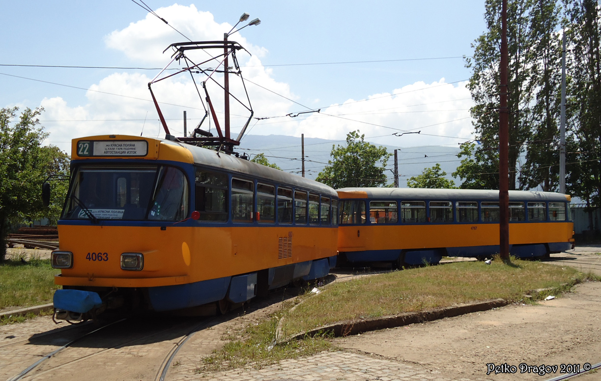 София, Tatra T4D-M2 № 4063; София, Tatra B4D-M № 4767