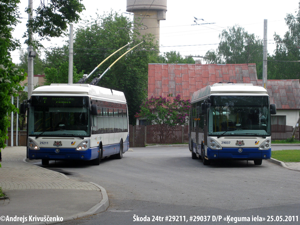 Рига, Škoda 24Tr Irisbus Citelis № 29211; Рига, Škoda 24Tr Irisbus Citelis № 29037