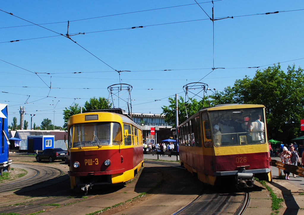 Киев, Tatra T3SU (двухдверная) № РШ-3; Киев, Tatra T6B5SU № 026