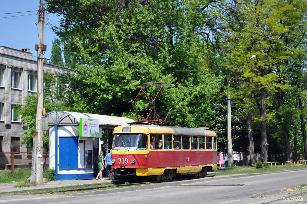 Запорожье, Tatra T3SU (двухдверная) № 719