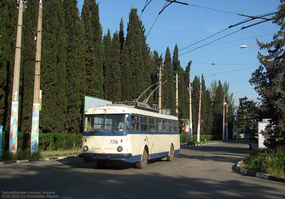 Крымский троллейбус, Škoda 9TrH27 № 7716