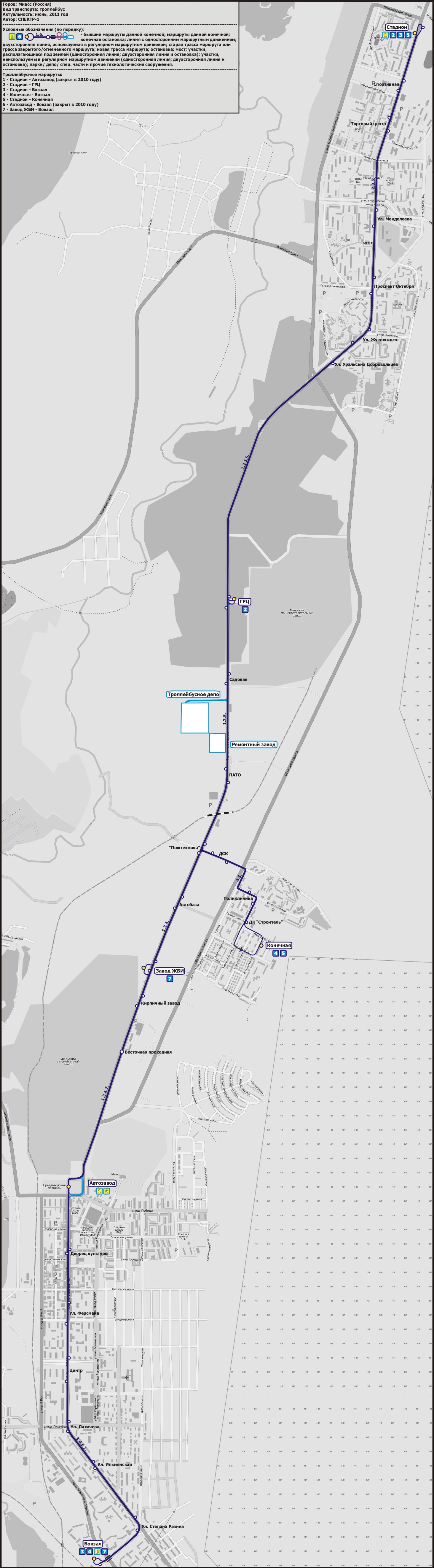 Miass — Maps; Maps made with OpenStreetMap