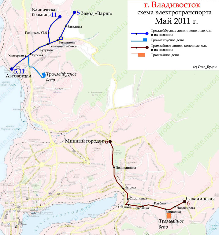 Владивосток — Схемы