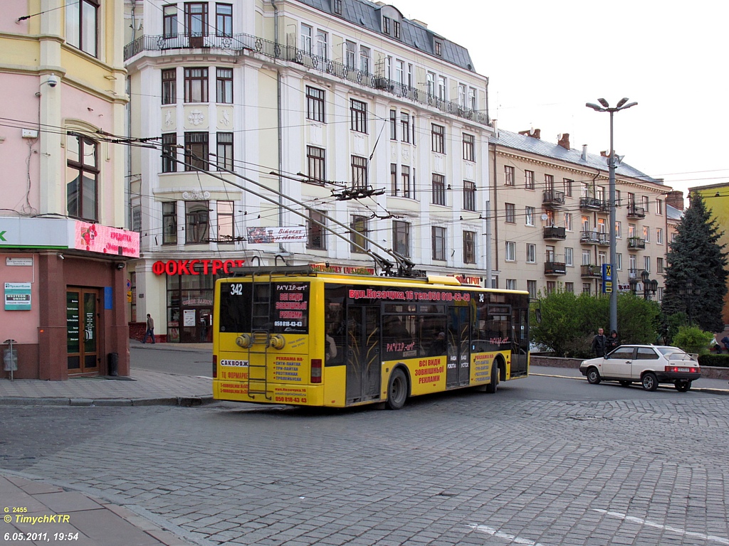 Черновцы, ЛАЗ E183D1 № 342
