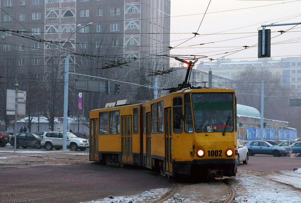 Алматы, Tatra KT4D № 1002