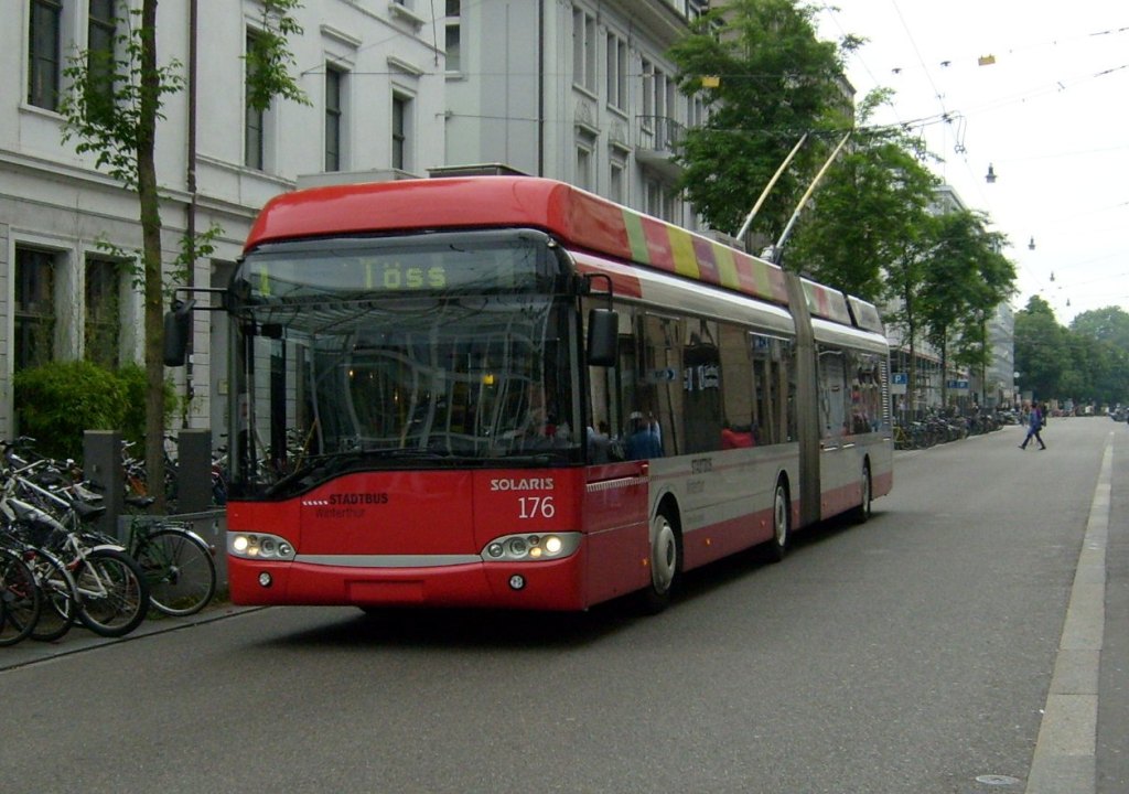Winterthur, Solaris Trollino II 18 AC Nr 176