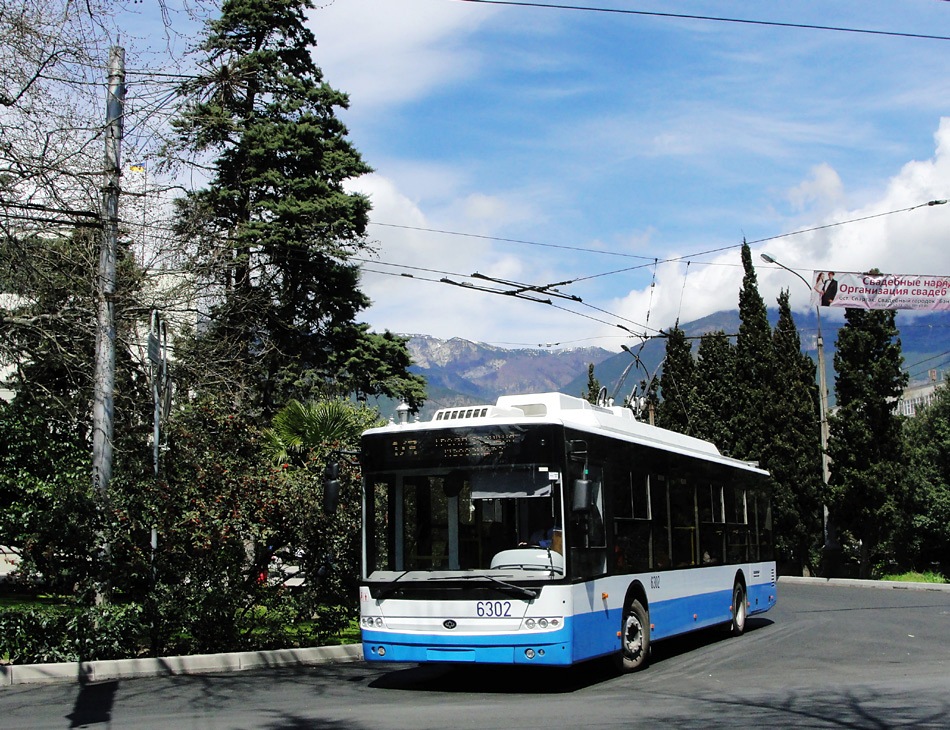 Крымский троллейбус, Богдан Т70110 № 6302