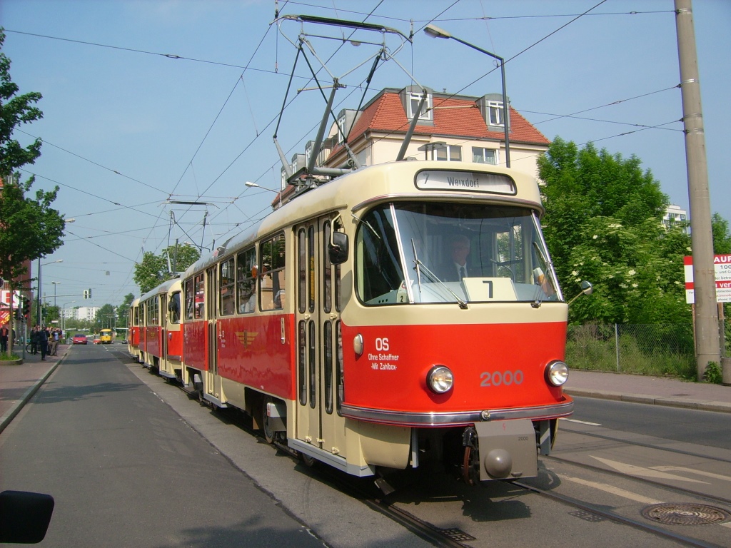 Дрезден, Tatra T4D № 2000 (201 314); Дрезден — Прощание с Татрами (29.05.2010)