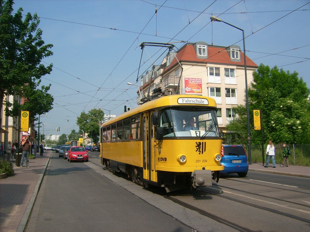 Дрезден, Tatra T4D-MI № 201 204; Дрезден — Прощание с Татрами (29.05.2010)