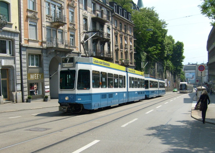 Цюрих, SWP/SIG/BBC Be 4/6 "Tram 2000" № 2092