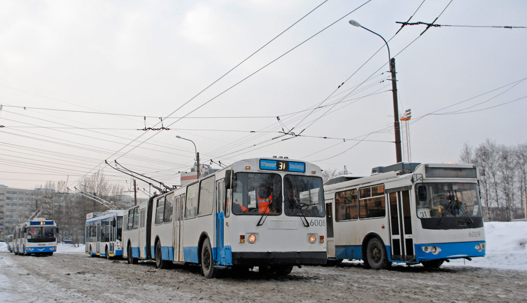 Санкт-Петербург, ЗиУ-620501 № 6008; Санкт-Петербург, Тролза-62052.02 [62052В] № 6009